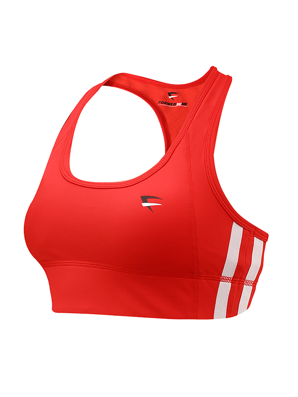 High Impact Racerback Sports Bra (RED) - Online Fitness Shop